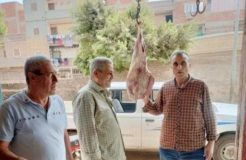 ضبط لحوم مذبوحة خارج السلخانة وفسيخ غير صالح للاستخدام في أسواق ميت غمر بالدقهلية