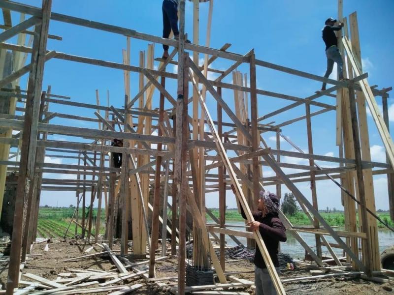 وقف تعديات وبناء مخالف في المحلة الكبرى