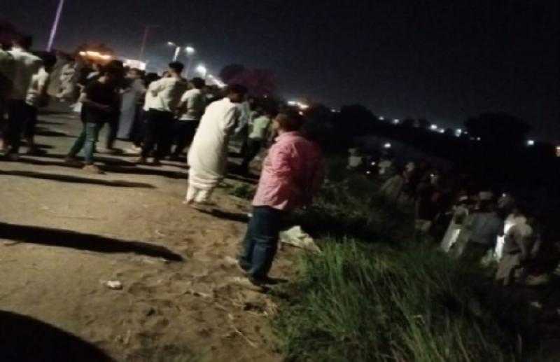 مصرع عروس وآخر إثر انقلاب سيارة ملاكي بترعة خلال الزفاف بمنشأة القناطر