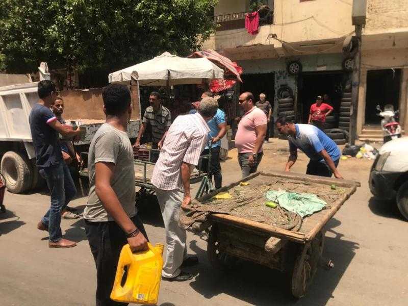 تحرير محاضر إشغال طريق خلال حملة بالسيدة زينب