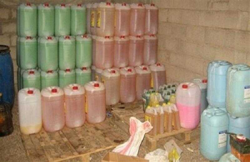 ضبط 1000 لتر منظفات مجهولة المصدر بمحافظة البحيرة