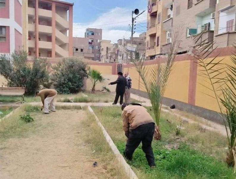 غرس 112 شجرة مثمرة في زفتى بمحافظة الغربية