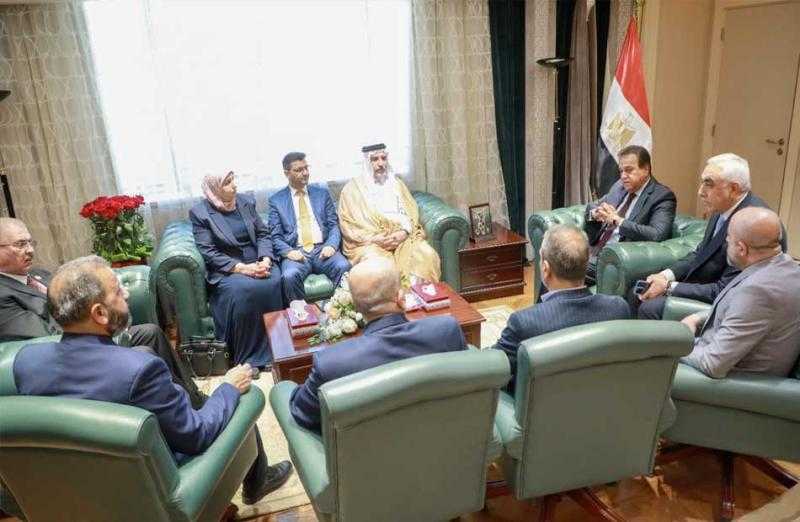 وزير الصحة يلتقي رئيس لجنة مكافحة المخدرات بمجلس النواب العراقي