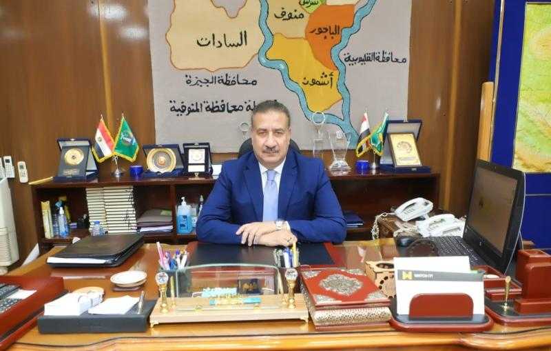 محافظ المنوفية يتابع الموقف التنفيذي لرصف الطرق