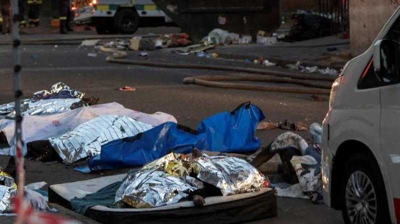 ارتفاع ضحايا حريق مبنى في جوهانسبرج إلى 63 وفاة