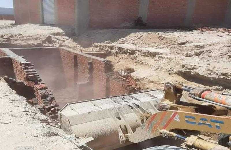 وقف تعديات وبناء مخالف في مركز السنطة بالغربية