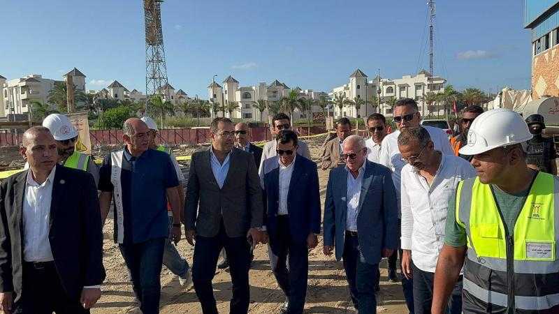 وزير الرياضة يتفقد الأعمال الإنشائية لاستاد النادي المصري الجديد.. صور