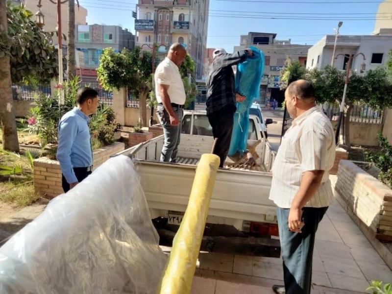 تحرير 96 محضر إشغال ومصادرة المخالفات في حملة بحي شرق المنصورة