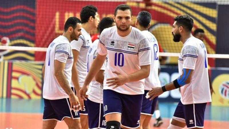 منتخب مصر أمام الكاميرون في نصف نهائي بطولة الأمم الأفريقية للطائرة