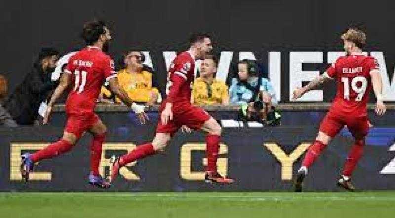 بقيادة محمد صلاح ليفربول يحول تأخره أمام ولفرهامبتون ويفوز 3-1