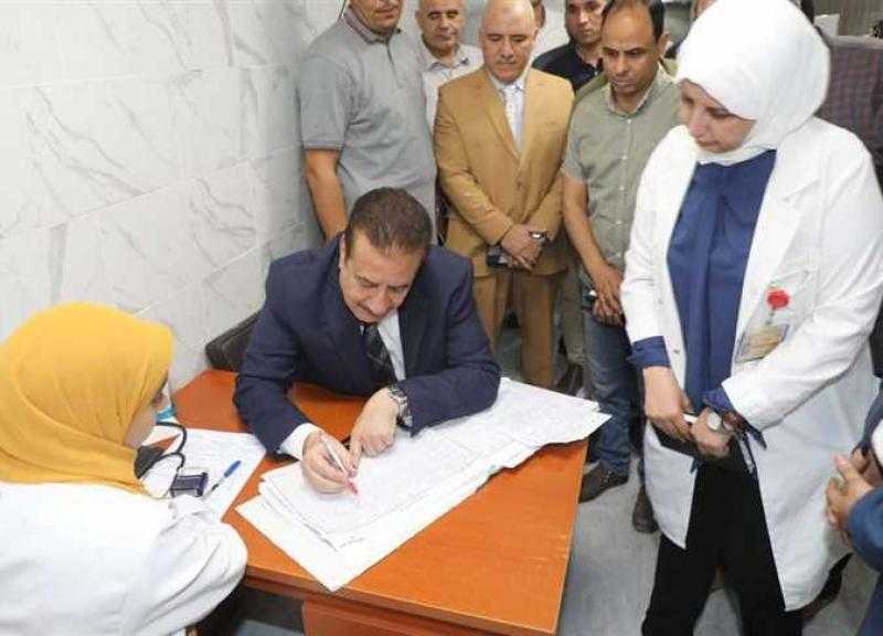محافظ المنوفية يتفقد انتظام العمل بمستشفى شنتنا الحجر بعد انتهاء أعمال التطوير