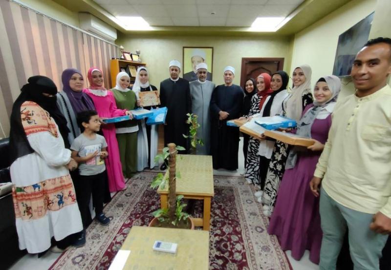 الأقصر الأزهرية تكرم طلابها الحاصلين على مراكز متقدمة في الألعاب الجماعية
