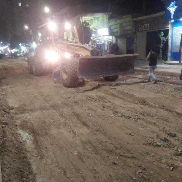 حملات مكبرة لإزالة التعديات على الطرق في مركز ومدينة الصف