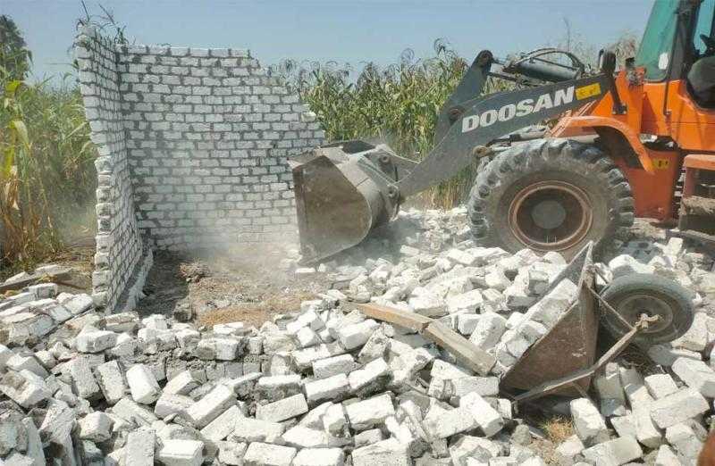 إحباط تعديات وحالات بناء مخالف في طنطا