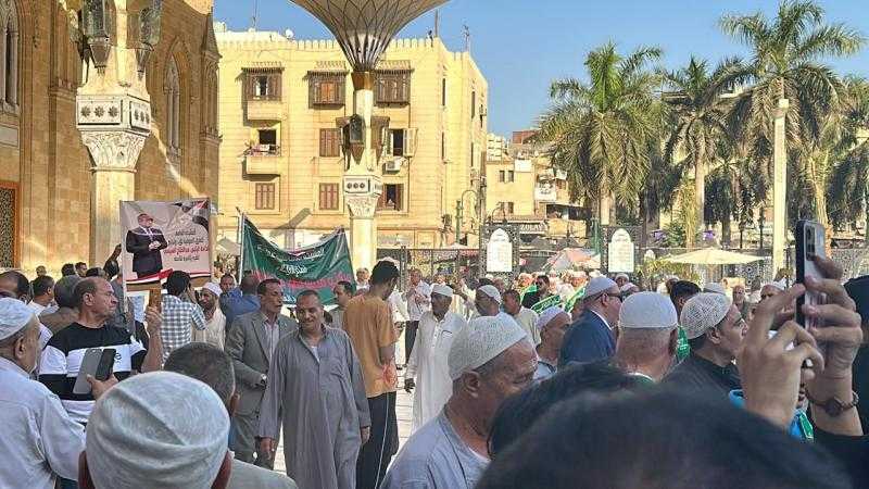 مسيره للطرق الصوفية لدعم الرئيس السيسي في الانتخابات المقبلة..صور