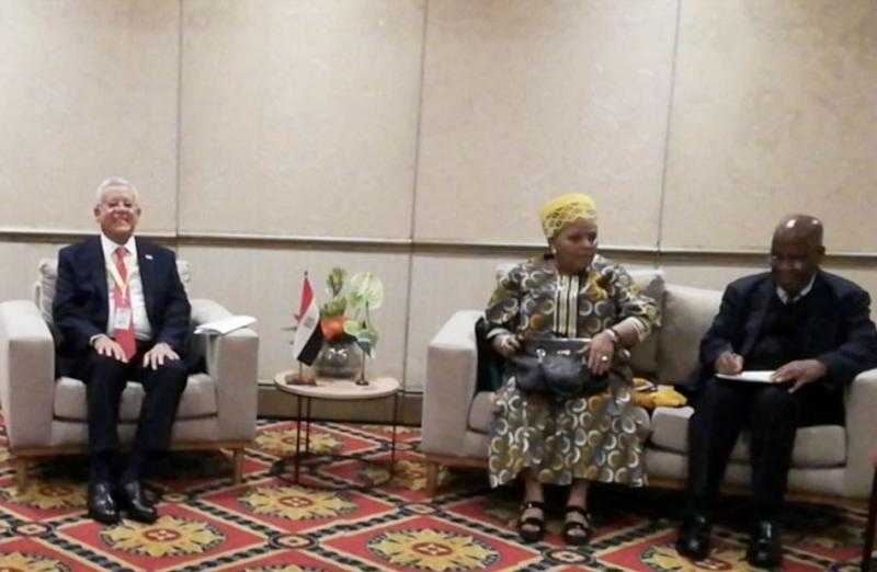 جبالي يلتقي رئيسي غرفتي برلمان جنوب إفريقيا