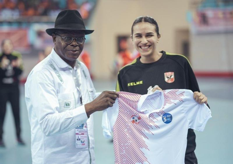 فرح الشاذلي تفوز بجائزة أفضل لاعبة بمباراة الأهلي وجرين دي سيل