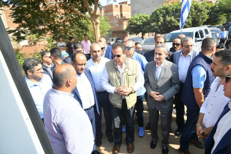 تفاصيل زيارة وزير الصحة لمنشآت صحية في الغربية