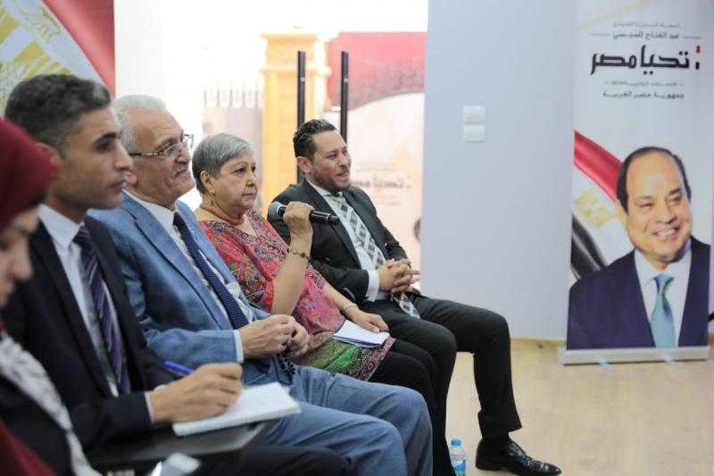 حملة المرشح الرئاسي عبد الفتاح السيسي تستقبل وفدا من حزب التجمع