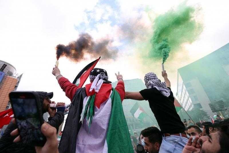 متظاهرون باكستانيون يعربون عن تضامنهم مع الفلسطينيين
