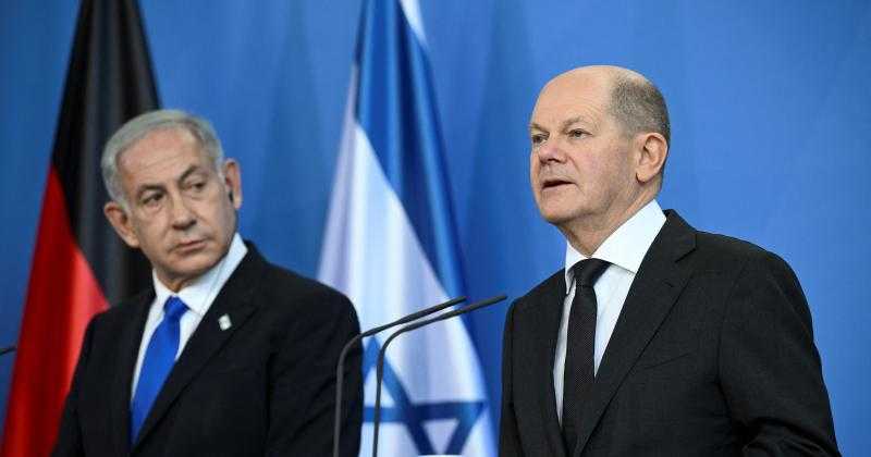 المستشار الألماني يبحث مع نتنياهو تطورات الوضع في فلسطين