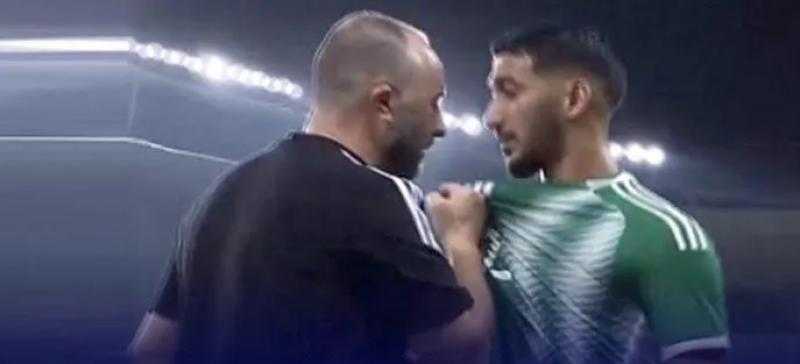 بلماضي يكشف سبب اشتباكه مع بن رحمة في ودية مصر