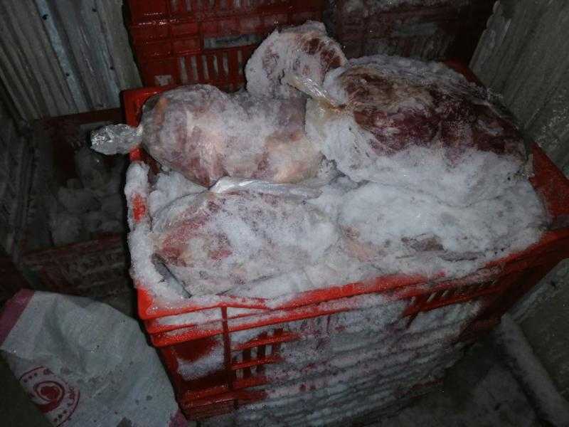 ضبط 117 كجم لحوم و دواجن مجمدة فاسدة في حملة للطب البيطري بقنا
