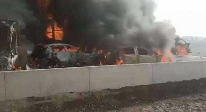 ارتفاع عدد ضحايا حادث القاهرة الأسكندرية إلى 34 حالة وفاة و64 مصابا