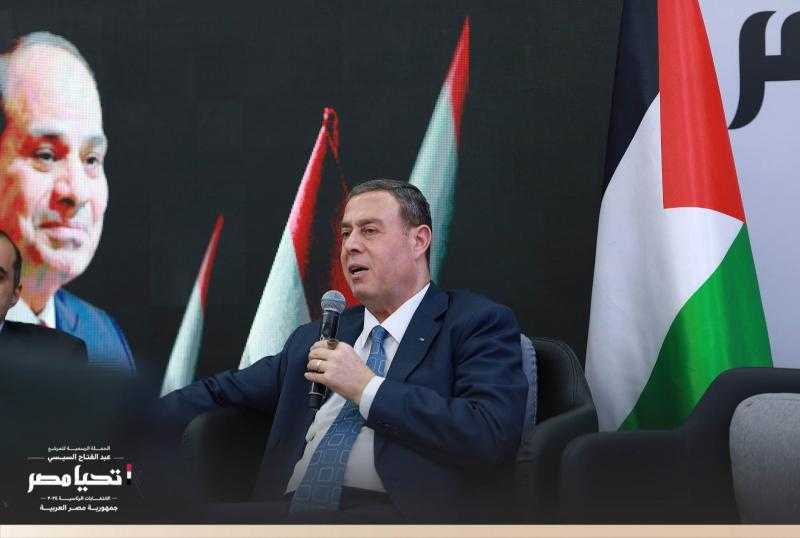 الحملة الرسمية للمرشح الرئاسي عبد الفتاح السيسي تستقبل السفير الفلسطيني