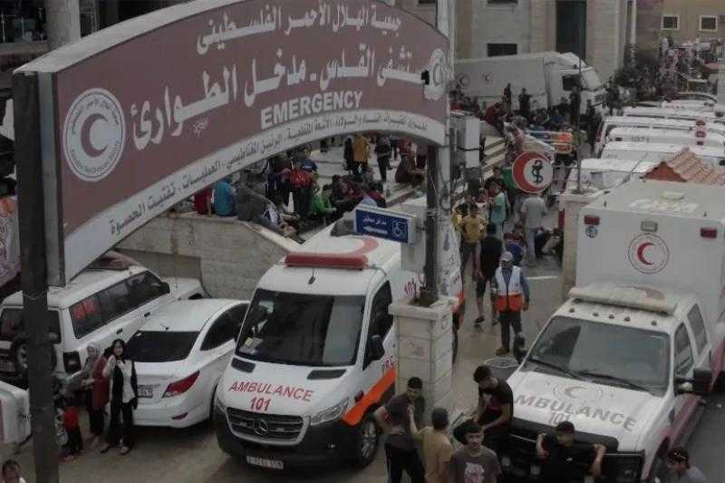 جيش الاحتلال الإسرائيلي يستهدف عمارة تبعد 50 مترا عن مستشفى القدس