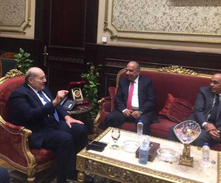 رئيس مجلس الشيوخ يستقبل وزير قطاع الأعمال العام