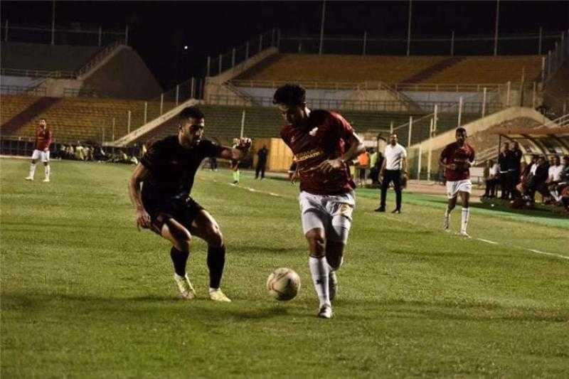 نهاية الشوط الأول بتقدم الأهلي على سيراميكا كليوباترا بهدف دون رد