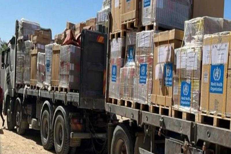 الأونروا: تسليم قافلة الإمدادات الطبية التابعة لمنظمة الصحة العالمية إلى مجمع الشفاء