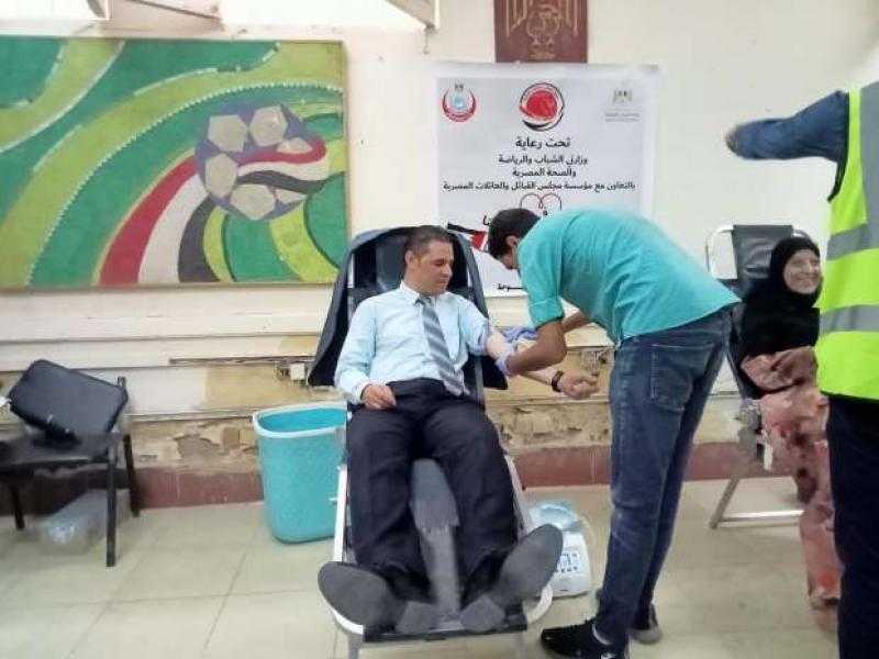 «رياضة أسيوط» تطلق حملة تبرع بالدم لصالح الأشقاء في فلسطين