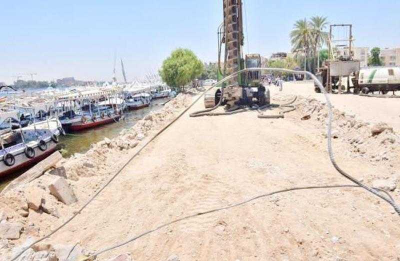 كورنيش القرنة الجديد تحفة معمارية فريدة ينتظرها أهالي الأقصر | صور