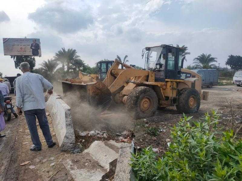 إزالة 39 حالة تعد على الزراعات ومخالفات بناء في الغربية وتحويل أصحابها للنيابة | صور