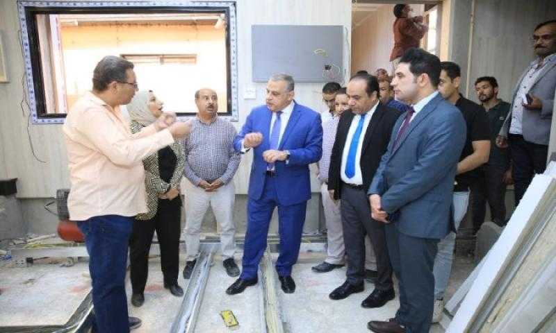 محافظ سوهاج يتفقد التشطيبات النهائية لمركز السيطرة الموحد للشبكة الوطنية للطوارئ