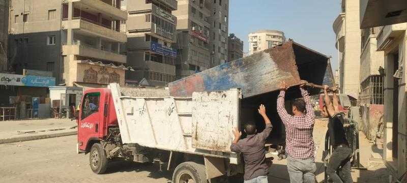 حملة لرفع الإشغالات من الشوارع والطرق العامة في الشرقية