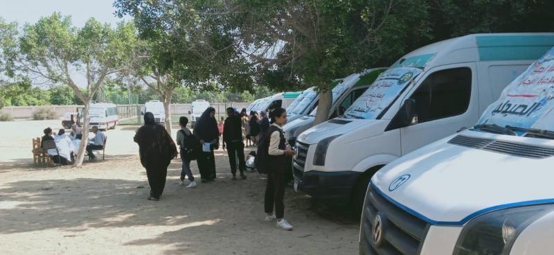 انطلاق قافلة طبية مجانية بمدينة القرنة في الأقصر