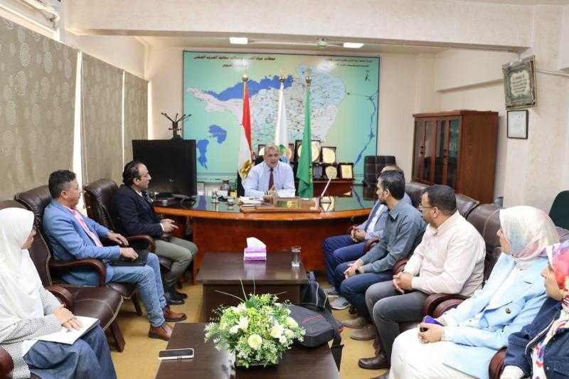 مياه الفيوم تستقبل وفد الجهاز التنظيمي لمياه الشرب والصرف وحماية المستهلك
