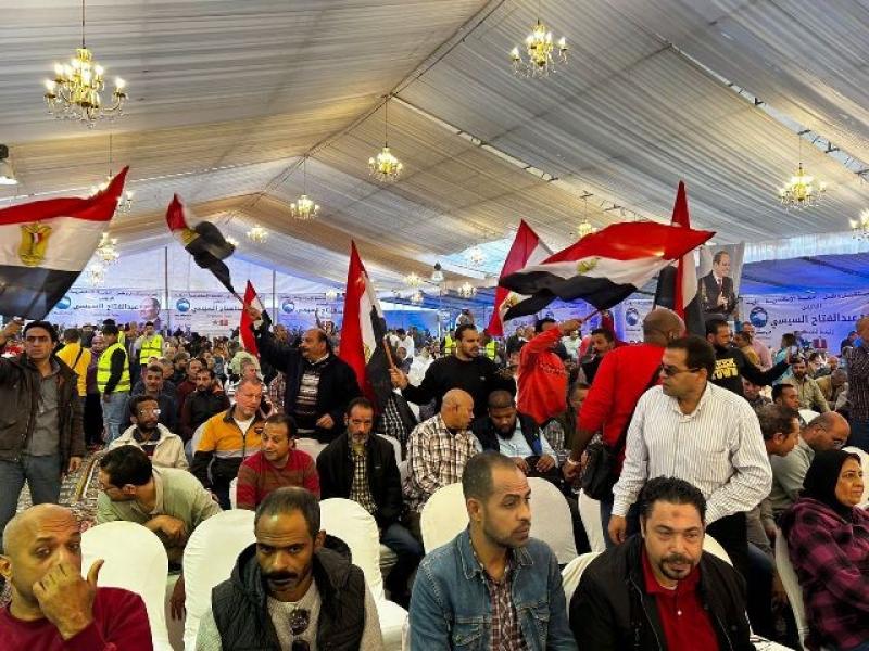 إقبال جماهيري كبير على مؤتمر دعم السيسي بالأسكندرية