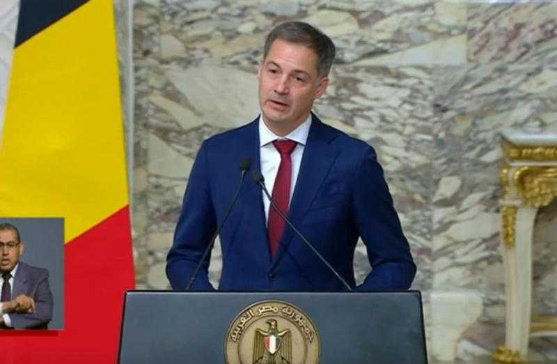 رئيس وزراء بلجيكا: إسرائيل عليها فتح معابر أخرى للسماح بدخول المساعدات إلى غزة