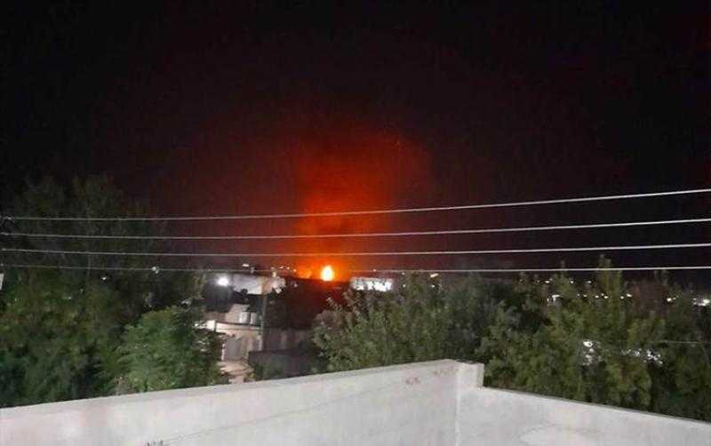 انفجارات ضخمة في مطار حرير العسكري بمحافظة أربيل العراقية