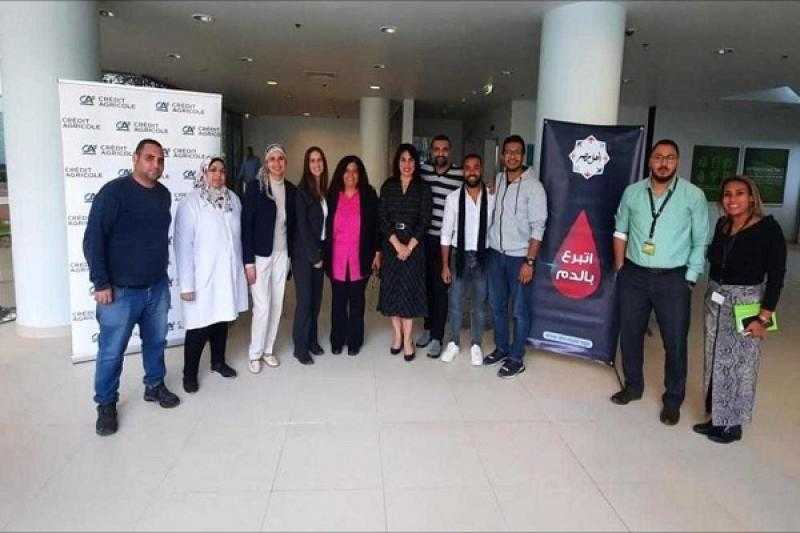 بنك كريدي أجريكول ينظم حملة للتبرع بالدم لصالح مستشفى أهل مصر للحروق