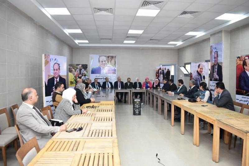 حملة المرشح الرئاسي عبدالفتاح السيسي بالغربية تلتقي العديد من ممثلي النقابات والكيانات والاتحادات