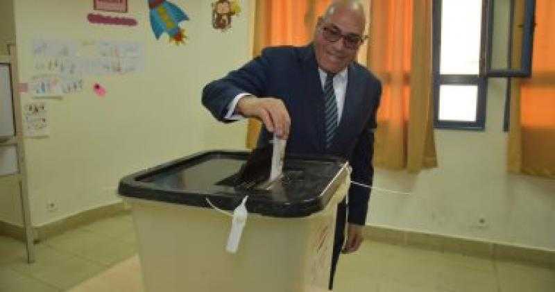 رئيس الهيئة العربية للتصنيع يدلى بصوته فى الانتخابات الرئاسية