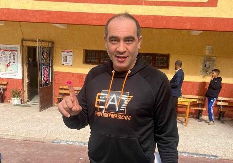 علي ماهر يدلي بصوته في الانتخابات الرئاسية