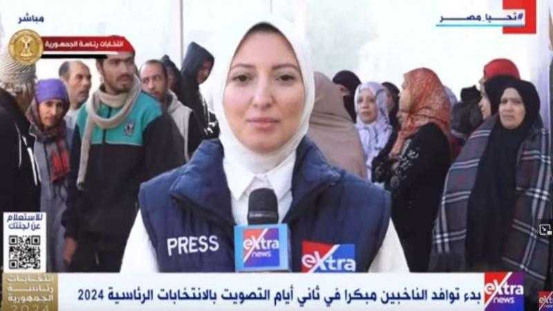 الناخبون في الجيزة يصطفون أمام لجان الاقتراع لليوم الثاني