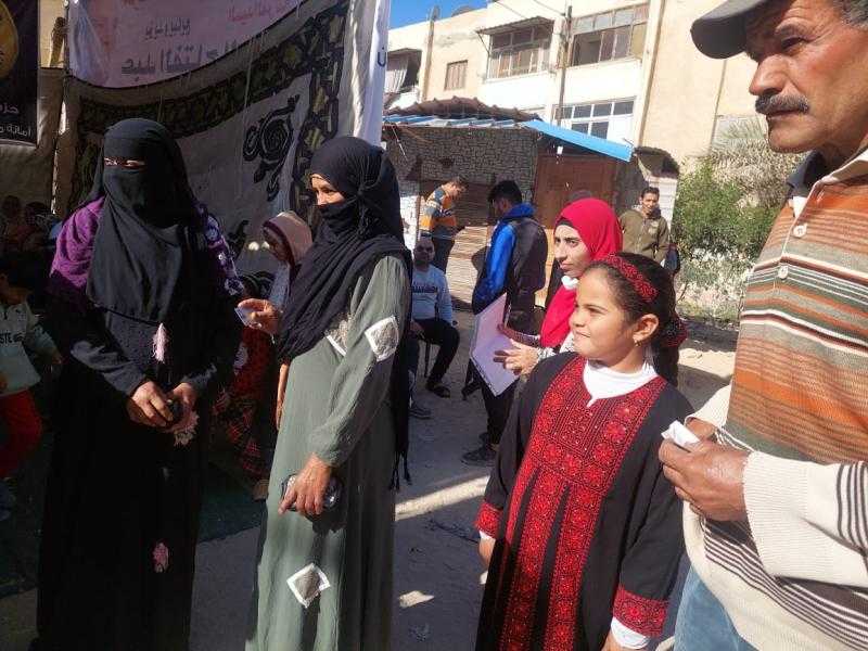 بدويات سيناويات يشاركن للتصويت في الانتخابات الرئاسية بمدينة العريش