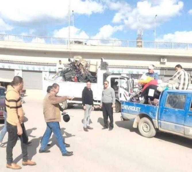 إزالة 700 إشغال طريق خلال حملة بكفر الدوار